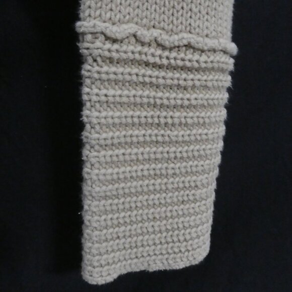 DEX - Fresh Products | small | Beige Ribbed Turtleneck Sweater - Picture 14 of 14